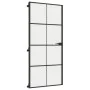 Innentür, dünn, schwarz, Glas und Aluminium, 93x201,5 cm. von , Türen für zu Hause - Ref: Foro24-155129, Preis: 208,68 €, Rab...