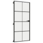 Innentür, dünn, schwarz, Glas und Aluminium, 93x201,5 cm. von , Türen für zu Hause - Ref: Foro24-155129, Preis: 212,08 €, Rab...