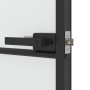 Puerta interior delgada negra vidrio y aluminio 93x201,5 cm de , Puertas para el hogar - Ref: Foro24-155129, Precio: 211,99 €...
