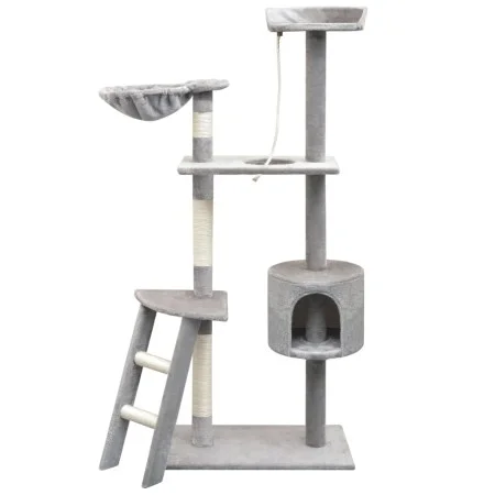 Rascador para gatos con poste rascador de sisal 150 cm gris de vidaXL, Mobiliario para gatos - Ref: Foro24-170485, Precio: 59...