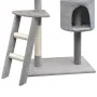 Rascador para gatos con poste rascador de sisal 150 cm gris de vidaXL, Mobiliario para gatos - Ref: Foro24-170485, Precio: 59...