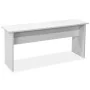 Dining table and benches 3 pieces white plywood by vidaXL, Furniture sets for kitchens and dining rooms - Ref: Foro24-244865,...