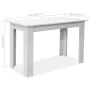 Esstisch und Bänke 3-teilig aus weißem Sperrholz von vidaXL, Möbelsets für Küchen und Esszimmer - Ref: Foro24-244865, Preis: ...
