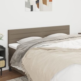 Kopfteile 2 Einheiten aus taupegrauem Stoff 90x5x78/88 cm von , Kopf- und Fußteile - Ref: Foro24-346176, Preis: 70,26 €, Raba...