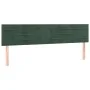Headboards 2 units of dark green velvet 100x5x78/88 cm by , Headboards and footboards - Ref: Foro24-346197, Price: 62,54 €, D...