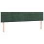 Kopfteile 2 Einheiten aus dunkelgrünem Samt 100x5x78/88 cm von , Kopf- und Fußteile - Ref: Foro24-346197, Preis: 71,34 €, Rab...