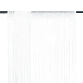 Fringe curtains 2 pieces 100x250 cm white by vidaXL, Curtains and curtains - Ref: Foro24-132398, Price: 22,45 €, Discount: %