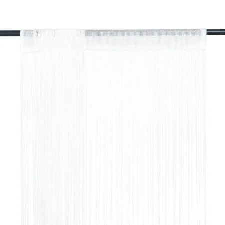 Fransenvorhänge 2 Stück 100x250 cm weiß von vidaXL, Vorhänge und Gardinen - Ref: Foro24-132398, Preis: 22,45 €, Rabatt: %