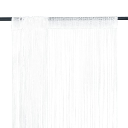 Fransenvorhänge 2 Stück 100x250 cm weiß von vidaXL, Vorhänge und Gardinen - Ref: Foro24-132398, Preis: 23,17 €, Rabatt: %