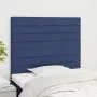 Cabeceros 2 unidades de tela azul 100x5x78/88 cm de , Cabeceros y pies de cama - Ref: Foro24-3116468, Precio: 64,01 €, Descue...