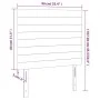 Kopfteile 2 Einheiten aus dunkelgrünem Samt 90x5x78/88 cm von , Kopf- und Fußteile - Ref: Foro24-3116511, Preis: 69,32 €, Rab...
