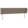 Taupe gray fabric headboard 183x23x78/88 cm by , Headboards and footboards - Ref: Foro24-3117302, Price: 76,45 €, Discount: %