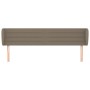 Kopfteil aus taupegrauem Stoff, 183 x 23 x 78/88 cm von , Kopf- und Fußteile - Ref: Foro24-3117302, Preis: 77,03 €, Rabatt: %
