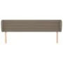 Taupe gray fabric headboard 183x23x78/88 cm by , Headboards and footboards - Ref: Foro24-3117302, Price: 76,45 €, Discount: %