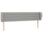 Light gray fabric headboard 183x23x78/88 cm by , Headboards and footboards - Ref: Foro24-3117298, Price: 73,12 €, Discount: %