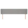 Light gray fabric headboard 183x23x78/88 cm by , Headboards and footboards - Ref: Foro24-3117298, Price: 73,12 €, Discount: %
