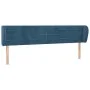 Cabecero de terciopelo azul oscuro 203x23x78/88 cm de , Cabeceros y pies de cama - Ref: Foro24-3117354, Precio: 69,80 €, Desc...