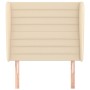 Headboard with cream fabric ears 103x23x118/128 cm by , Headboards and footboards - Ref: Foro24-3118091, Price: 96,91 €, Disc...