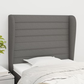Kopfteil mit dunkelgrauen Stoffohren 93x23x118/128 cm von , Kopf- und Fußteile - Ref: Foro24-3118079, Preis: 69,82 €, Rabatt: %