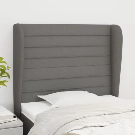 Kopfteil mit dunkelgrauen Stoffohren 93x23x118/128 cm von , Kopf- und Fußteile - Ref: Foro24-3118079, Preis: 68,45 €, Rabatt: %