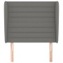 Headboard with dark gray fabric ears 93x23x118/128 cm by , Headboards and footboards - Ref: Foro24-3118079, Price: 69,82 €, D...