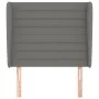 Headboard with dark gray fabric ears 93x23x118/128 cm by , Headboards and footboards - Ref: Foro24-3118079, Price: 68,45 €, D...