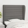 Headboard with dark gray fabric ears 103x23x118/128 cm by , Headboards and footboards - Ref: Foro24-3118087, Price: 77,86 €, ...