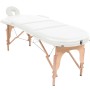 Klappbare Massageliege 4 cm dick 2 Kissen weiß von vidaXL, Massageliegen - Ref: Foro24-110158, Preis: 229,14 €, Rabatt: %