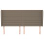 Headboard with ears in taupe gray fabric 183x23x118/128 cm by , Headboards and footboards - Ref: Foro24-3118114, Price: 154,3...