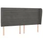 Headboard with dark gray velvet ears 203x23x118/128 cm by , Headboards and footboards - Ref: Foro24-3118163, Price: 105,73 €,...