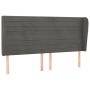 Kopfteil mit dunkelgrauen Samtohren 203x23x118/128 cm von , Kopf- und Fußteile - Ref: Foro24-3118163, Preis: 106,88 €, Rabatt: %