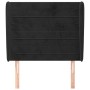 Cabecero con orejas de terciopelo negro 103x23x118/128 cm de , Cabeceros y pies de cama - Ref: Foro24-3118140, Precio: 69,83 ...