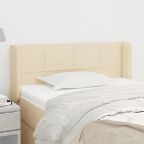 Cream fabric headboard 93x16x78/88 cm by , Headboards and footboards - Ref: Foro24-3118755, Price: 45,05 €, Discount: %