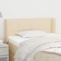 Cabecero de tela color crema 93x16x78/88 cm de , Cabeceros y pies de cama - Ref: Foro24-3118755, Precio: 46,11 €, Descuento: %