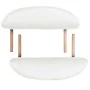 Camilla de masaje plegable 4 cm de grosor 2 cojines blanco de vidaXL, Mesas de masaje - Ref: Foro24-110158, Precio: 218,04 €,...