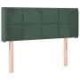 Dark green velvet headboard 93x16x78/88 cm by , Headboards and footboards - Ref: Foro24-3118807, Price: 48,73 €, Discount: %