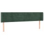 Kopfteil aus dunkelgrünem Samt, 203 x 16 x 78/88 cm von , Kopf- und Fußteile - Ref: Foro24-3118977, Preis: 83,43 €, Rabatt: %