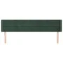 Kopfteil aus dunkelgrünem Samt, 203 x 16 x 78/88 cm von , Kopf- und Fußteile - Ref: Foro24-3118977, Preis: 73,89 €, Rabatt: %