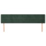 Kopfteil aus dunkelgrünem Samt, 203 x 16 x 78/88 cm von , Kopf- und Fußteile - Ref: Foro24-3118977, Preis: 83,43 €, Rabatt: %