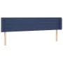 Kopfteil aus blauem Stoff, 183 x 16 x 78/88 cm von , Kopf- und Fußteile - Ref: Foro24-3118928, Preis: 69,55 €, Rabatt: %