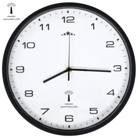 Schwarz-Weißer Quarz Wand-Funkuhr 31 cm von vidaXL, Wanduhren - Ref: Foro24-50617, Preis: 33,09 €, Rabatt: %