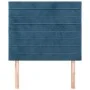Headboards 2 units of dark blue velvet 100x5x78/88 cm by , Headboards and footboards - Ref: Foro24-3116518, Price: 54,18 €, D...