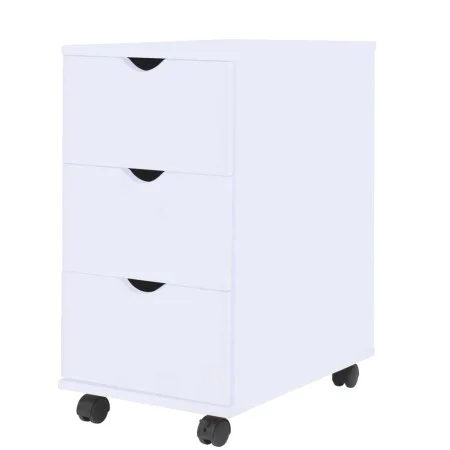 White drawer cabinet 33x45x60 cm by vidaXL, Lockers and storage cabinets - Ref: Foro24-245727, Price: 104,94 €, Discount: %
