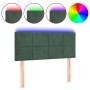 Dark green velvet LED headboard 90x5x78/88 cm by , Headboards and footboards - Ref: Foro24-3121651, Price: 43,83 €, Discount: %