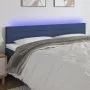 Kopfteil aus blauem Stoff mit LED 200x5x78/88 cm von , Kopf- und Fußteile - Ref: Foro24-3121780, Preis: 70,42 €, Rabatt: %