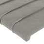 Kopfteil mit LED-Leuchten, hellgrauer Samt, 100 x 5 x 118/128 cm von , Kopf- und Fußteile - Ref: Foro24-3122606, Preis: 55,47...