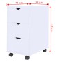 Mueble de cajones blanco 33x45x60 cm de vidaXL, Taquillas y armarios de almacenamiento - Ref: Foro24-245727, Precio: 106,89 €...