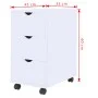 White drawer cabinet 33x45x60 cm by vidaXL, Lockers and storage cabinets - Ref: Foro24-245727, Price: 104,94 €, Discount: %