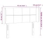 Kopfteil aus cremefarbenem Stoff mit LED 93x16x78/88 cm von , Kopf- und Fußteile - Ref: Foro24-3123223, Preis: 50,74 €, Rabat...