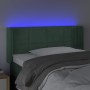 Dunkelgrünes Samtkopfteil mit LED 93x16x78/88 cm von , Kopf- und Fußteile - Ref: Foro24-3123275, Preis: 54,30 €, Rabatt: %